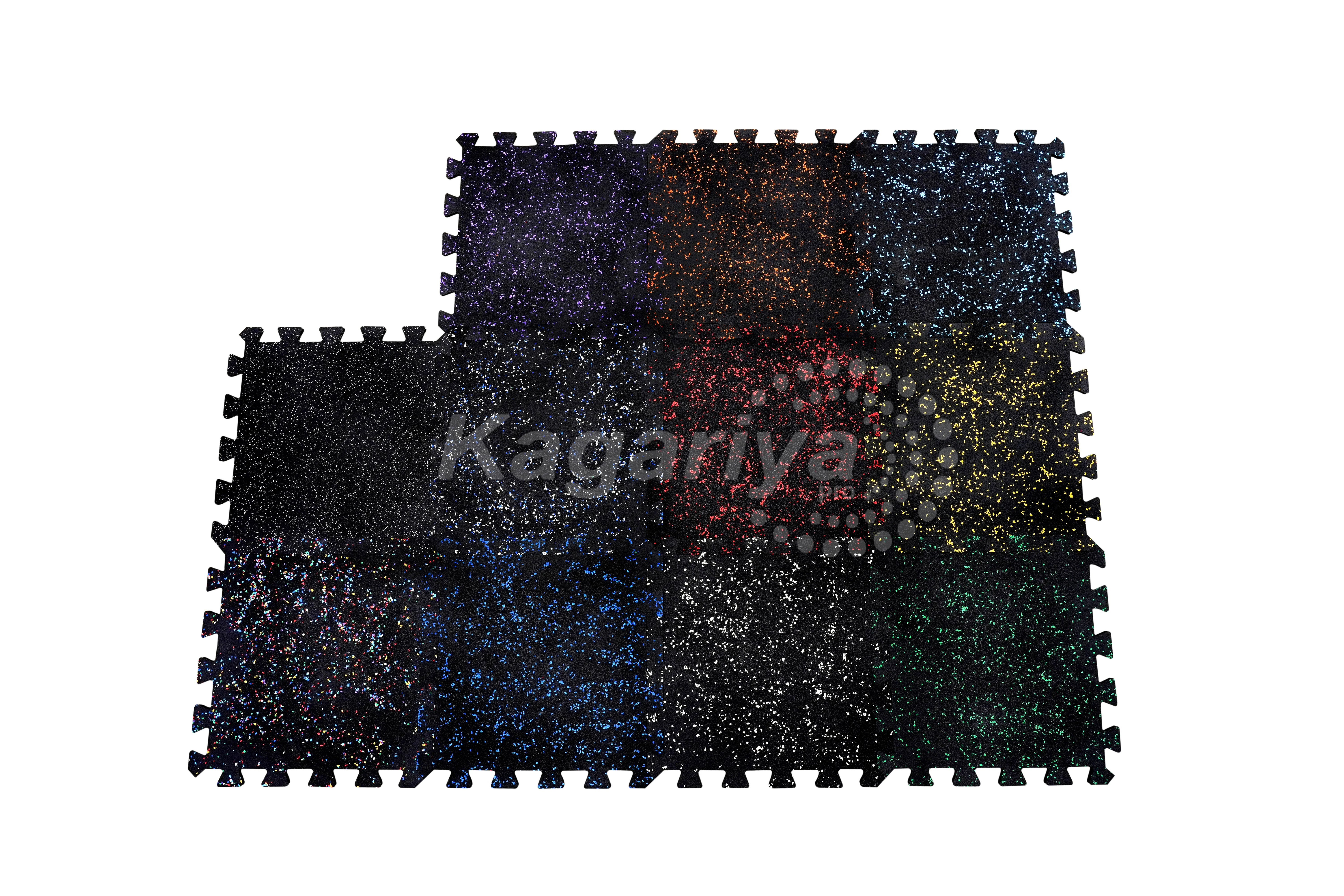 Laminated Interlocking Rubber Tile main view