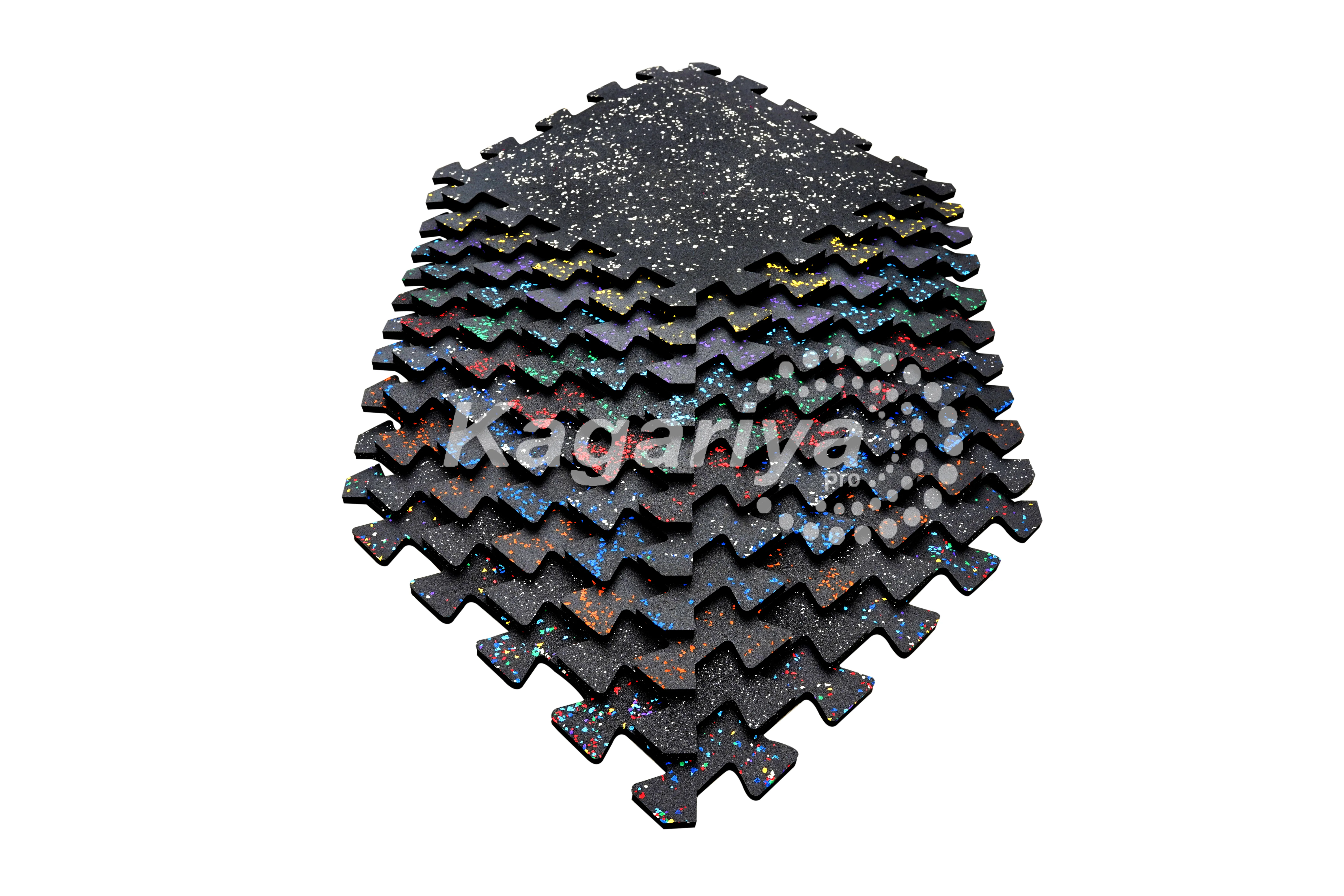 Laminated Interlocking Rubber Tile for gym and outdoor flooring