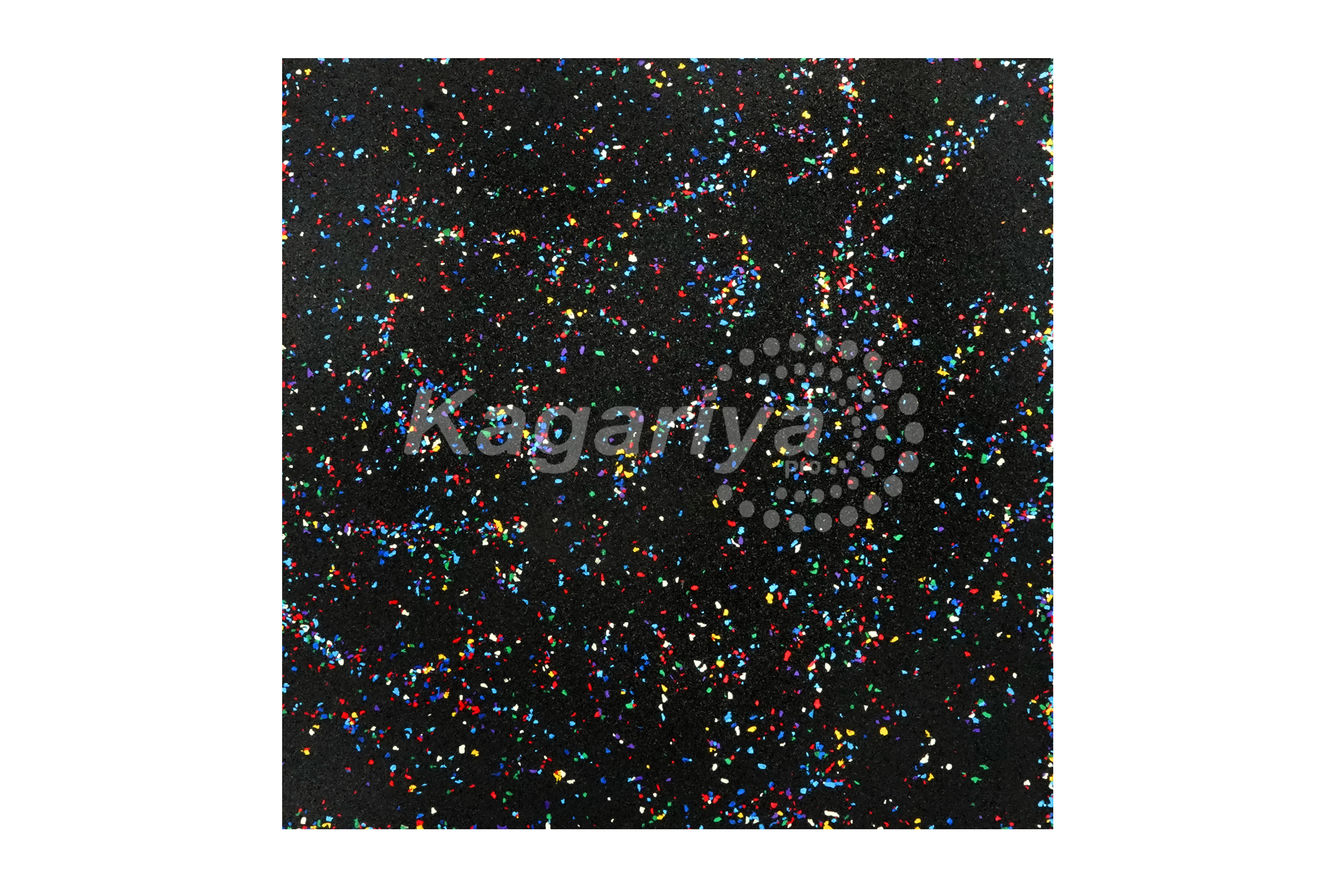 Multi color laminated V groove rubber tile