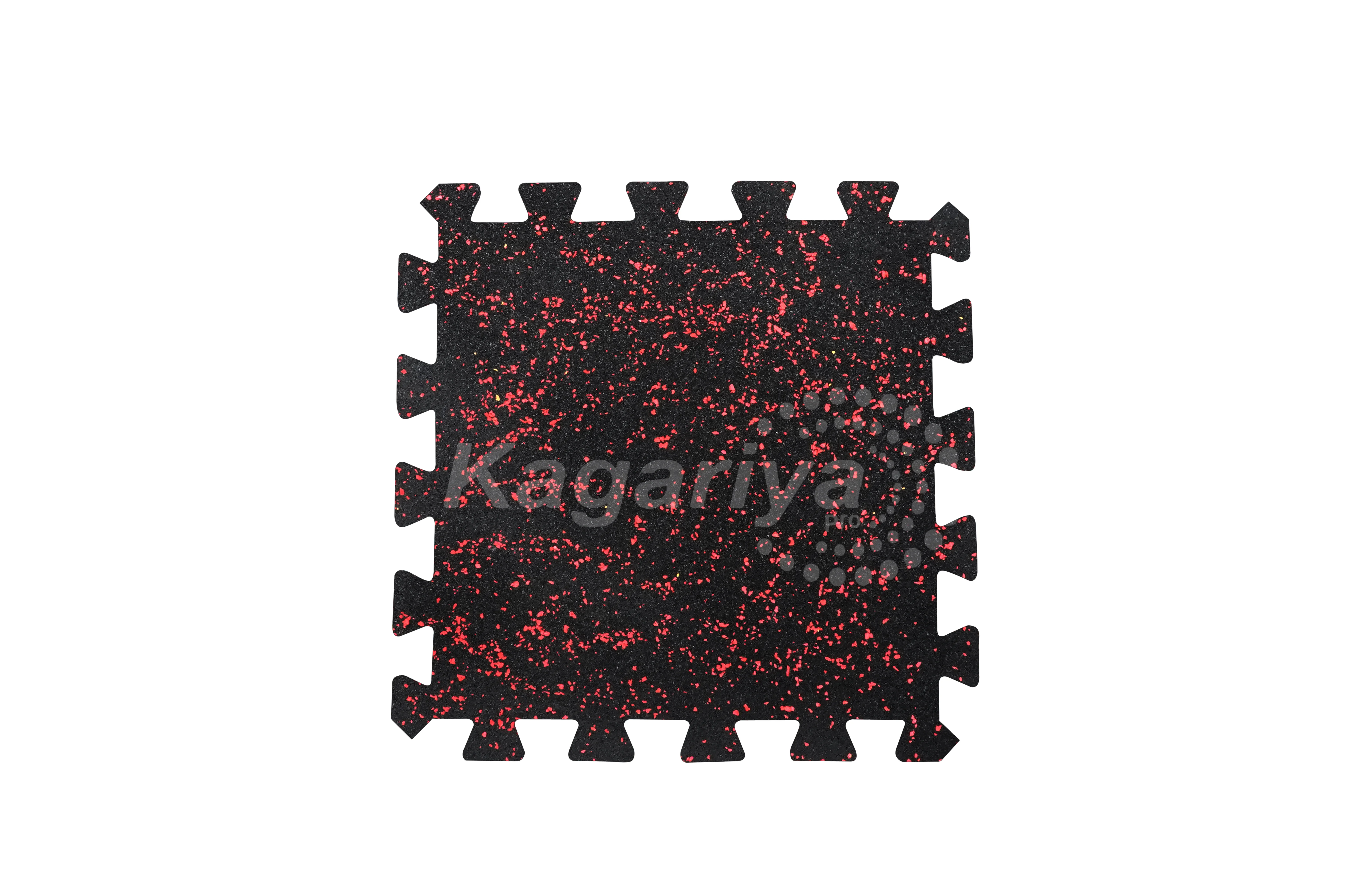 Laminated Interlocking Rubber Tile flooring pattern