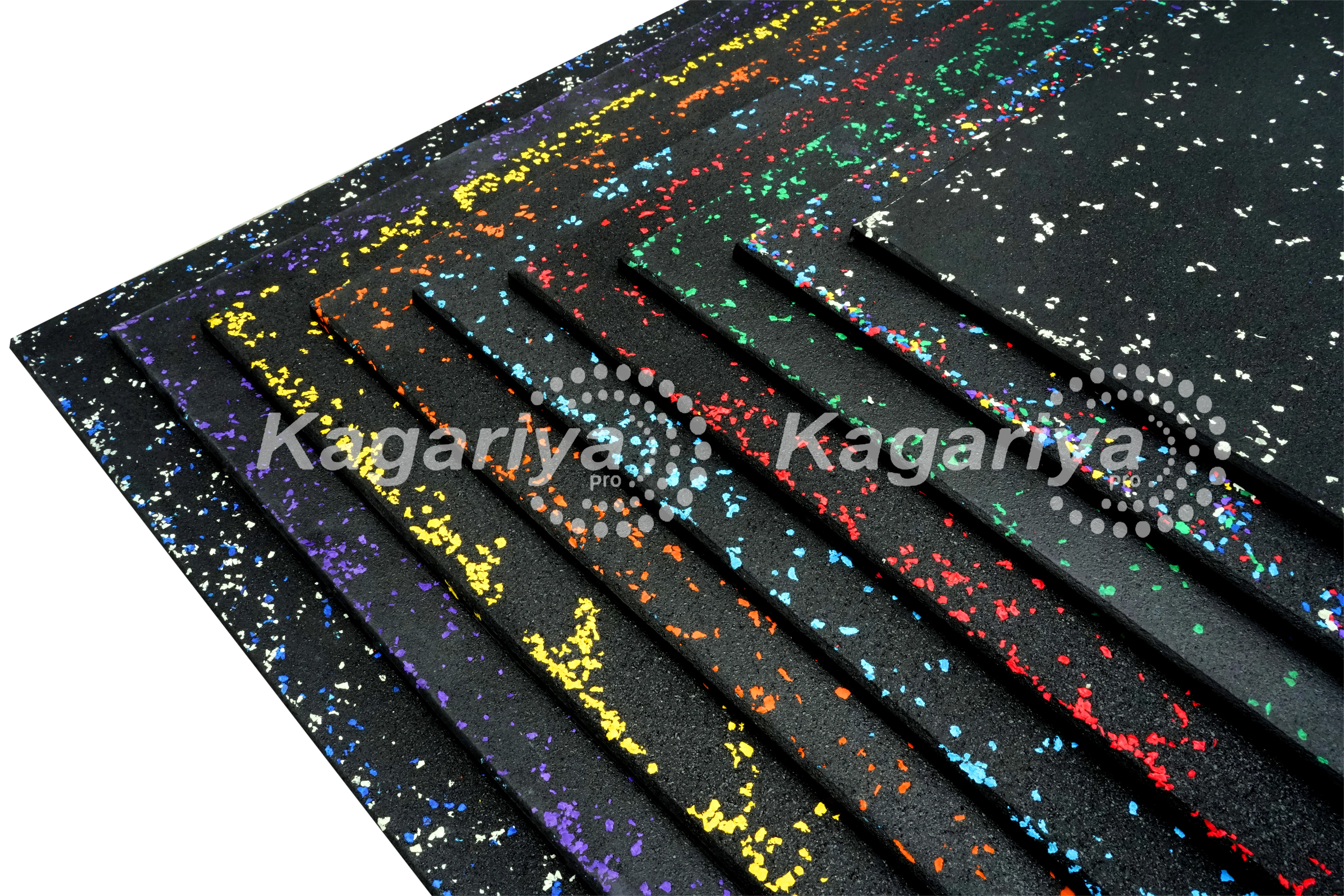 Laminated V Groove Rubber Tile 